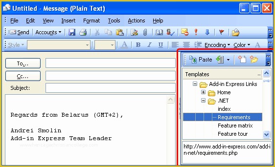 Outlook Form Templates Download Free Of Creating An Outlook Template 