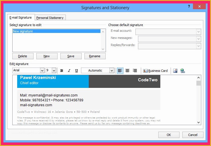 Outlook form Templates Download Free Of Outlook Signature Template