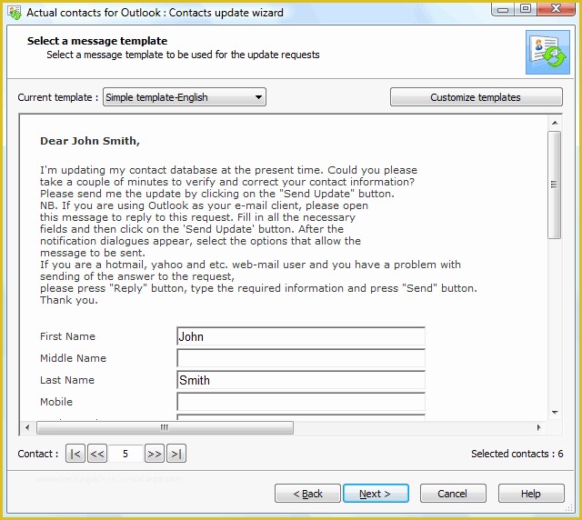 Outlook form Templates Download Free Of Update Your Outlook Address Book Actual Contacts Plugin