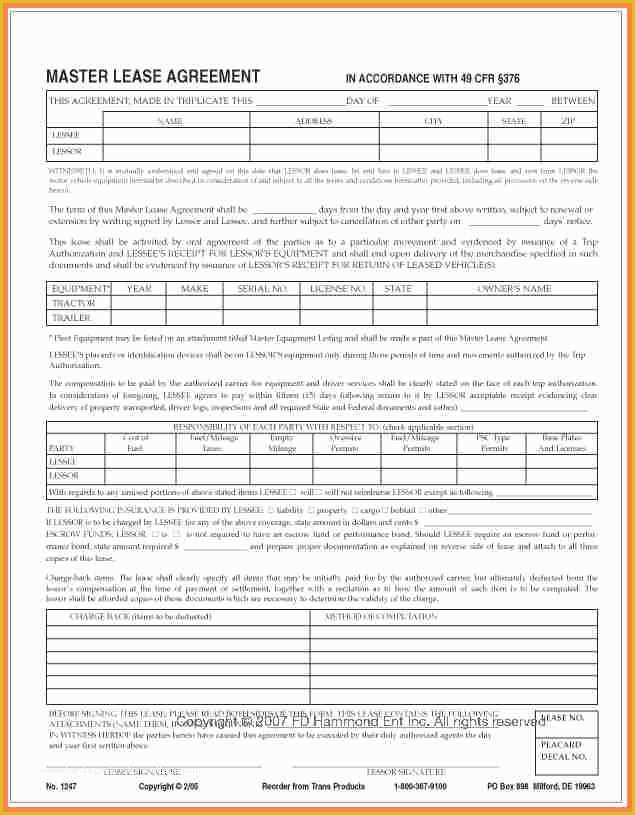 Owner Operator Lease Agreement Template Free Of 7 Owner Operator Lease Agreement Template