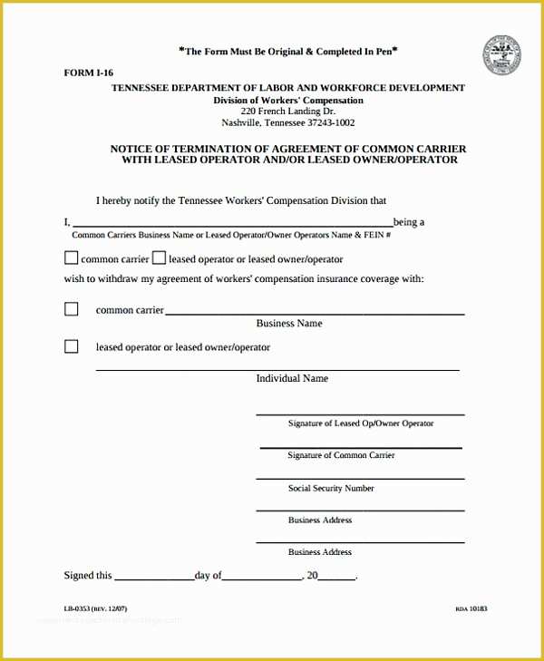 Owner Operator Lease Agreement Template Free Of Owner Operator Lease Agreement