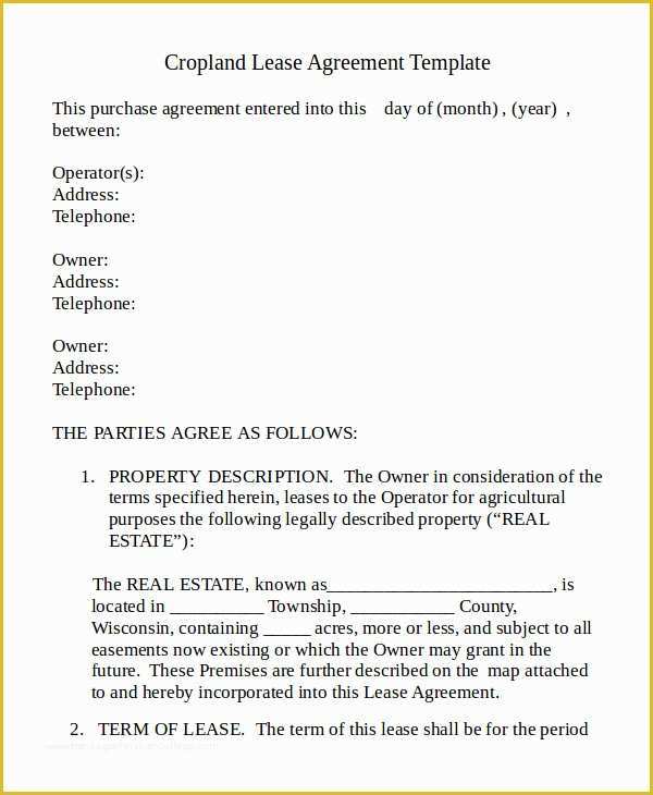 Owner Operator Lease Agreement Template Free Of Rental Lease Agreements 11 Free Word Pdf Documents