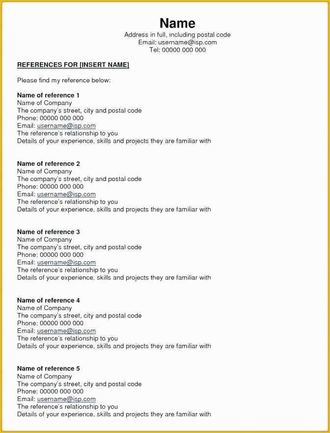 Pages Resume Templates 2017 Free Of Resume Reference List Template – Waitingdesign
