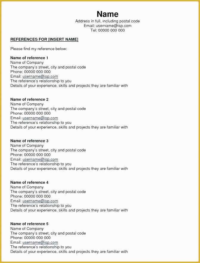 Pages Resume Templates 2017 Free Of Resume Reference List Template 