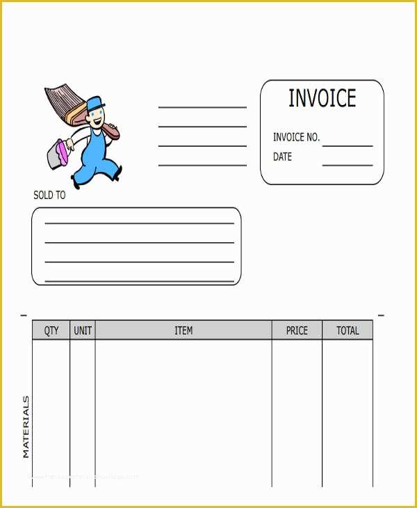 Painting Contract Template Free Download Of 18 Free Contractor Invoice Samples