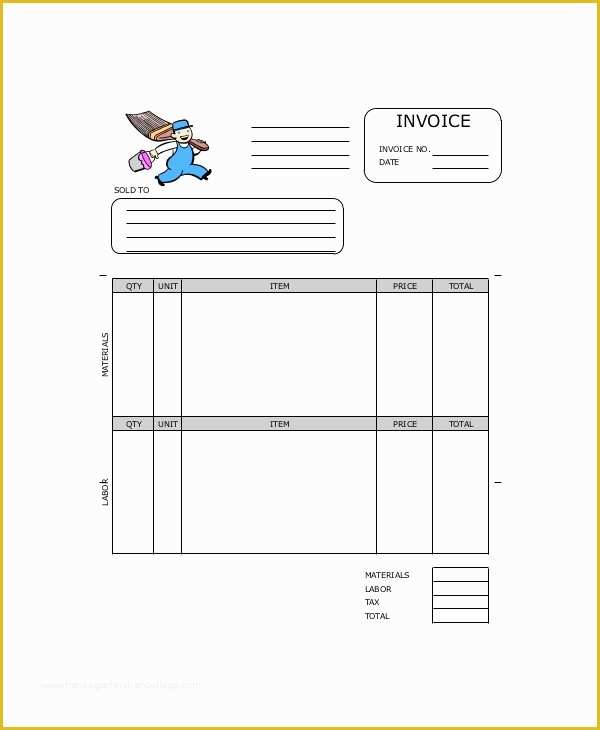 Painting Contract Template Free Download Of Painting Invoice Template 7 Free Excel Pdf Documents