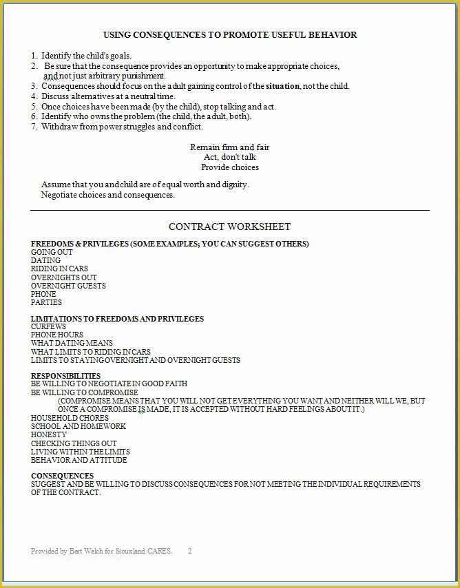 Parent Child Contract Templates Free Download Of Bbefeedeebf Behavior Contract Behavior Management Parent