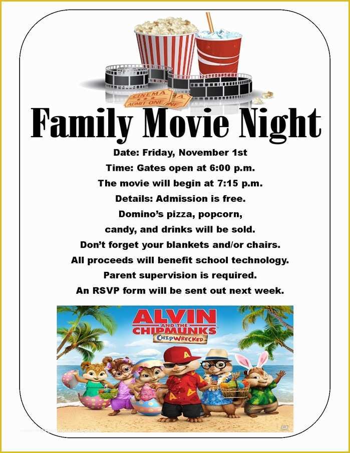 Parents Night Out Flyer Template Free Of Outdoor Movie Night Flyer Template