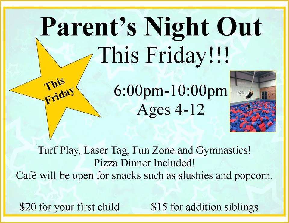 Parents Night Out Flyer Template Free Of Pin Daycare Flyer On Pinterest