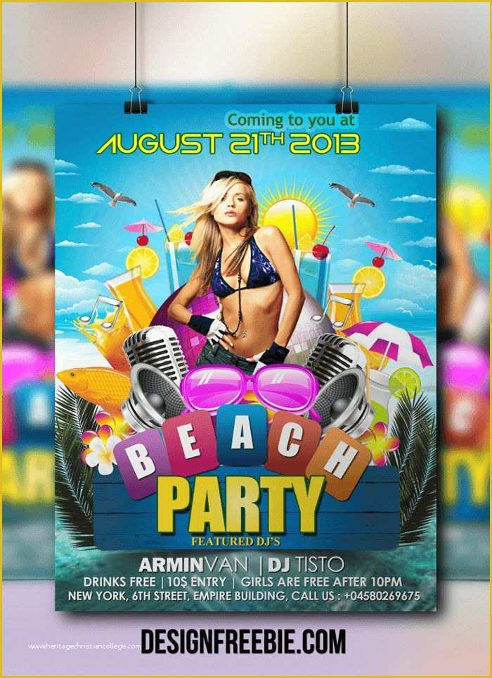 Party Flyer Template Free Download Of 16 Best Free Flyer Design Templates Images On Pinterest