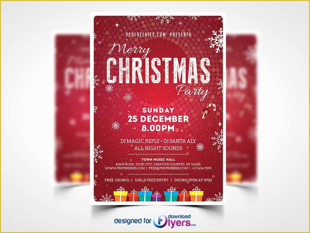 Party Flyer Template Free Download Of Christmas Party Flyer Template Psd