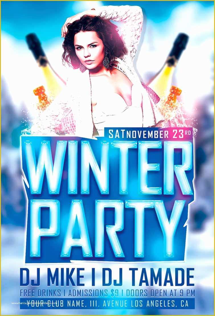 Party Flyer Template Free Of Download Winter Party Flyer Template Vol 1