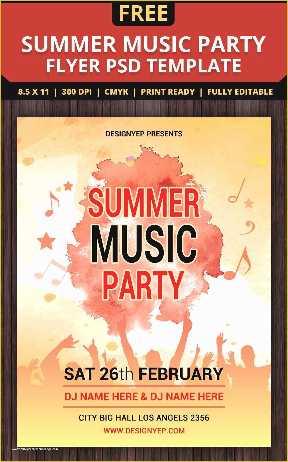 Party Flyer Template Free Of Free Flyer Templates Psd From 2016 Css Author