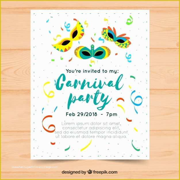 Party Poster Template Free Download Of Flat Carnival Party Flyer Poster Template Vector