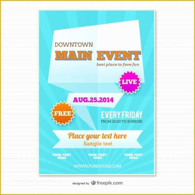 Party Poster Template Free Download Of origami Poster Template Vector
