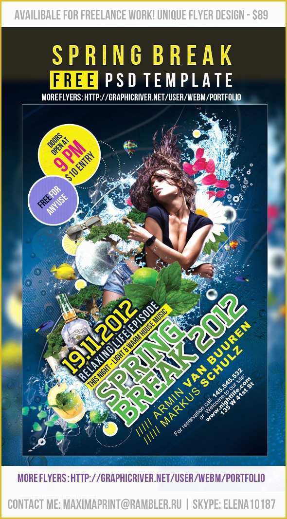 Party Poster Template Free Download Of Party Flyer Poster Free Psd Template Download Psd