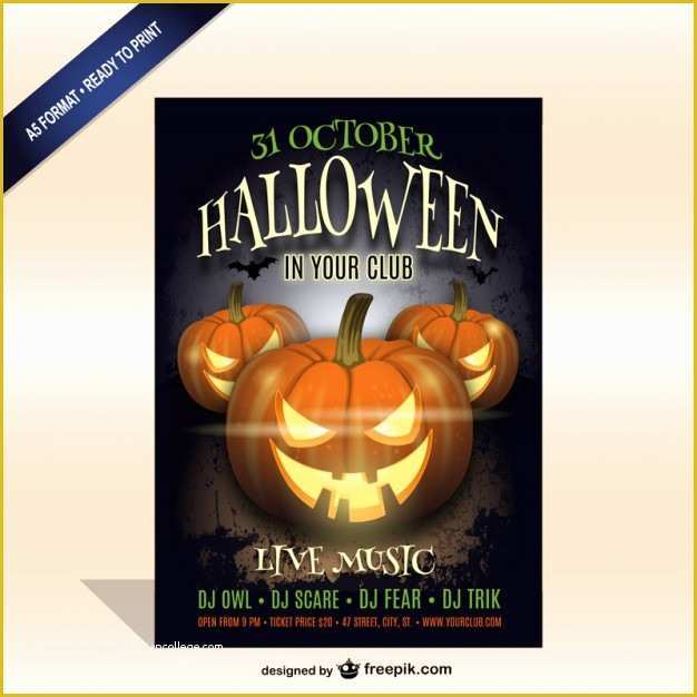 Party Poster Template Free Download Of Printable Halloween Party Poster Template Vector