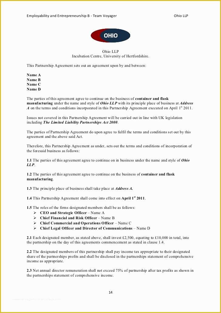 Party Wall Agreement Template Free Of Example Business Plan Manufactured Product