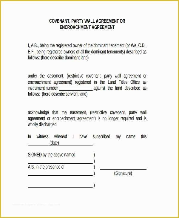 Party Wall Agreement Template Free Of Party Wall Agreement Colorado Party Wall Agreement Colorado