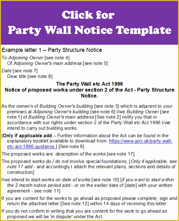 Party Wall Agreement Template Free Of Party Wall Agreement