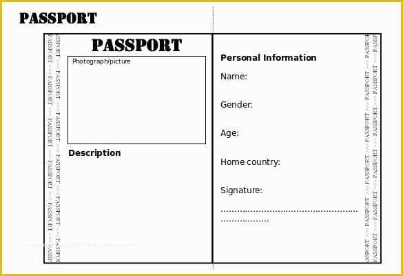 Passport Photo Template Psd Free Download Of Passport Template – 19 Free Word Pdf Psd Illustrator