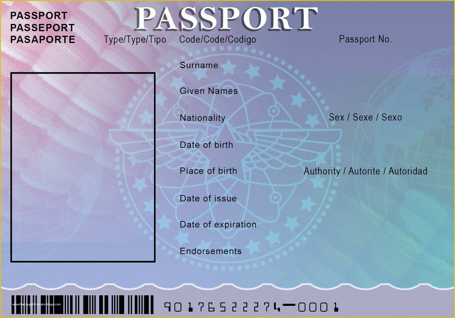 Passport Photo Template Psd Free Download Of Passport Template Beepmunk