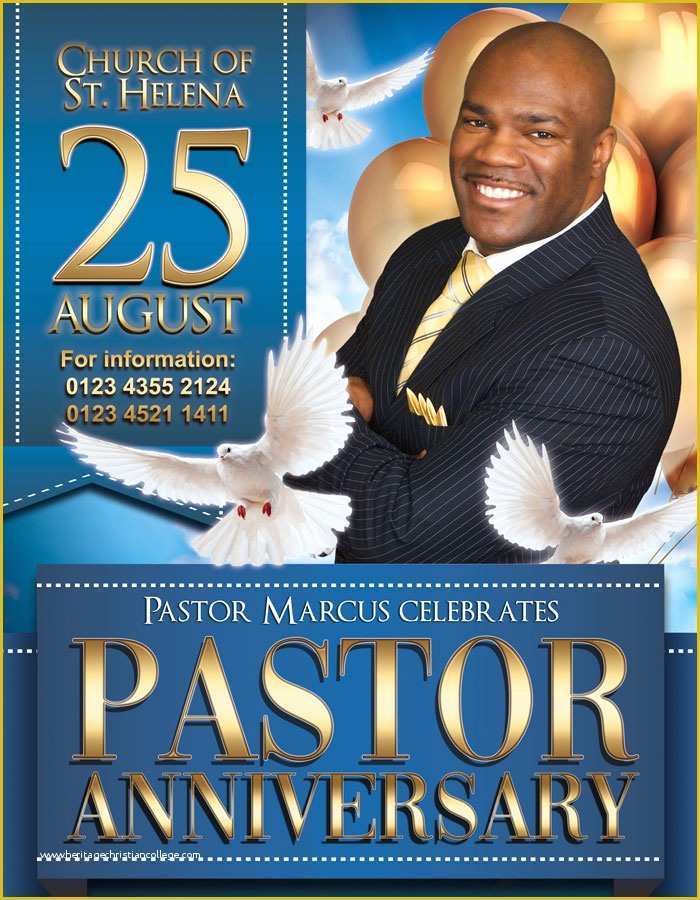 Pastor Anniversary Flyer Free Template Of Pastor Anniversary – Free Flyer Psd Template – by Elegantflyer