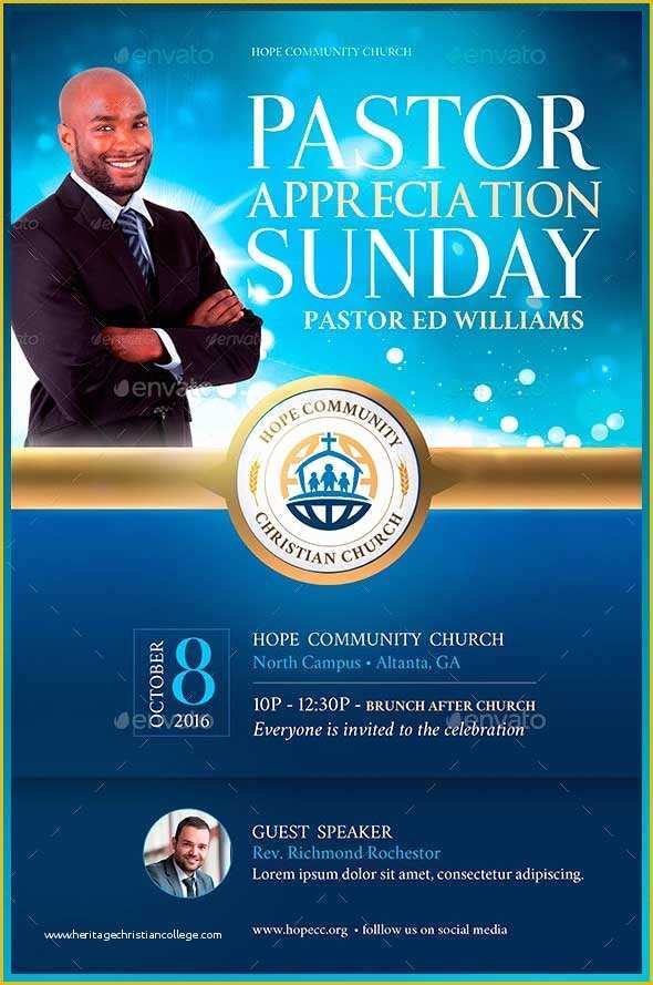 Pastor Anniversary Flyer Free Template Of Pastor Appreciation Flyer Templates