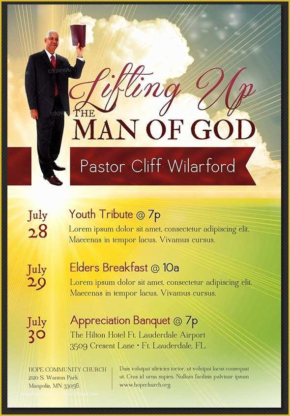 Pastor Anniversary Flyer Free Template Of Pastor Appreciation Flyer 