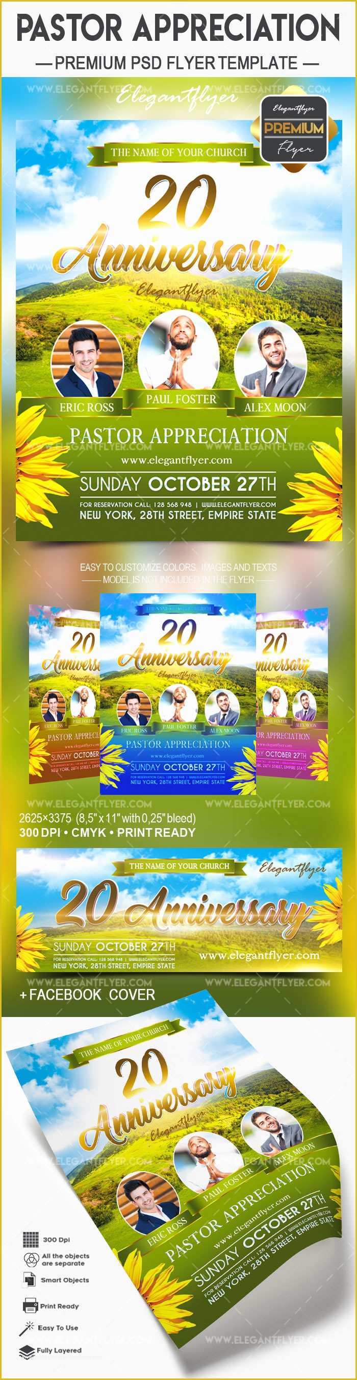 Pastor Anniversary Flyer Free Template Of Template for Pastor Anniversary theme – by Elegantflyer