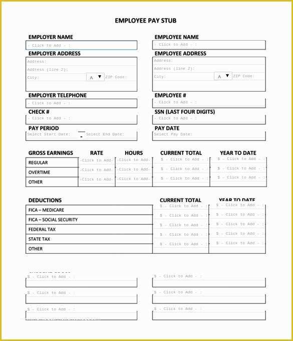 Pay Stub Template Free Of Pay Stub Template Beepmunk