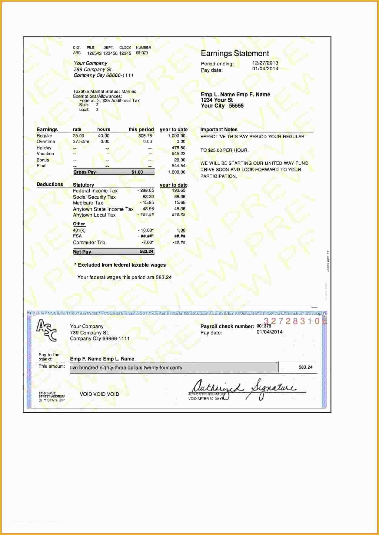 Paycheck Template Free Of Paycheck Stub Template Free Bamboodownunder