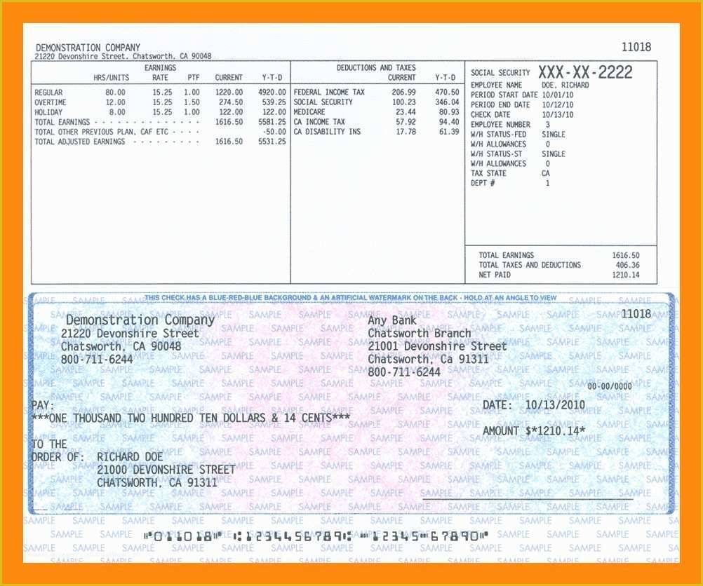 Payroll Check Template Free form Of Unique Payroll Check Template Free form
