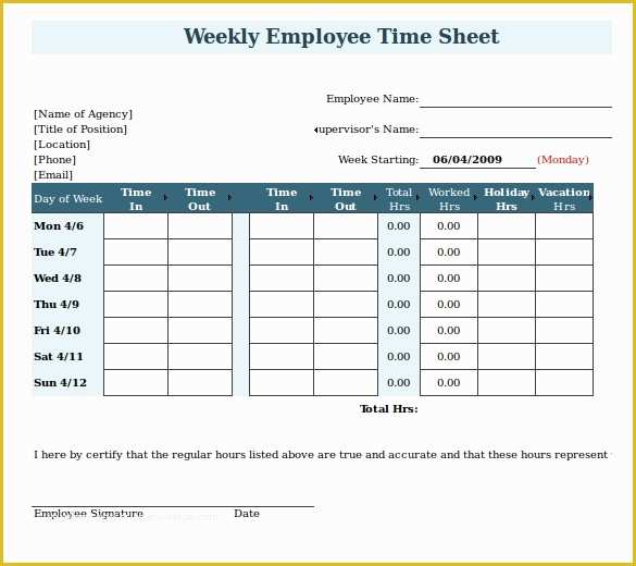 Payroll Template Excel Free Of 20 Payroll Timesheet Templates & Samples Doc Pdf