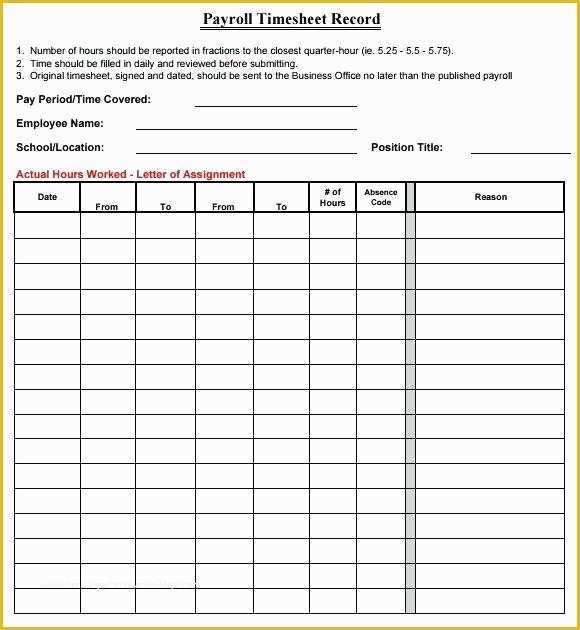 Payroll Template Excel Free Of Payroll Spreadsheet Template Excel 5 Worksheet Templates