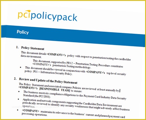 Pci Security Policy Template Free Of Pci Policy Documents Essential Guidance On Pci Tasks