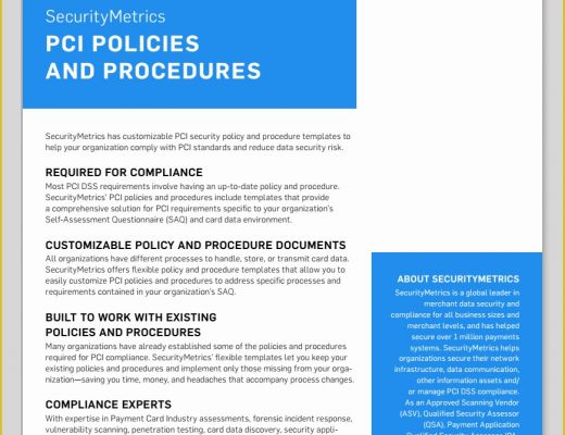 Pci Security Policy Template Free Of Pliance Policies and Procedures to Pin On