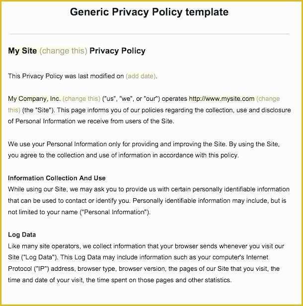 Pci Security Policy Template Free Of Security Policy Template Network Sample It 9 Free