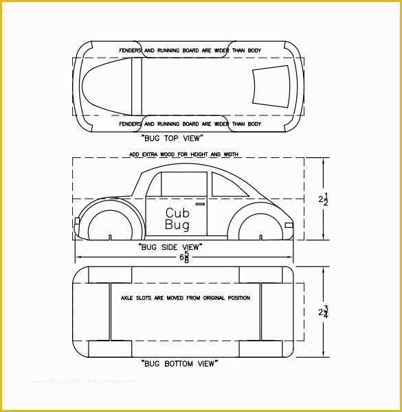 Pdf Design Templates Free Of 12 Sample Pinewood Derby Templates to Download