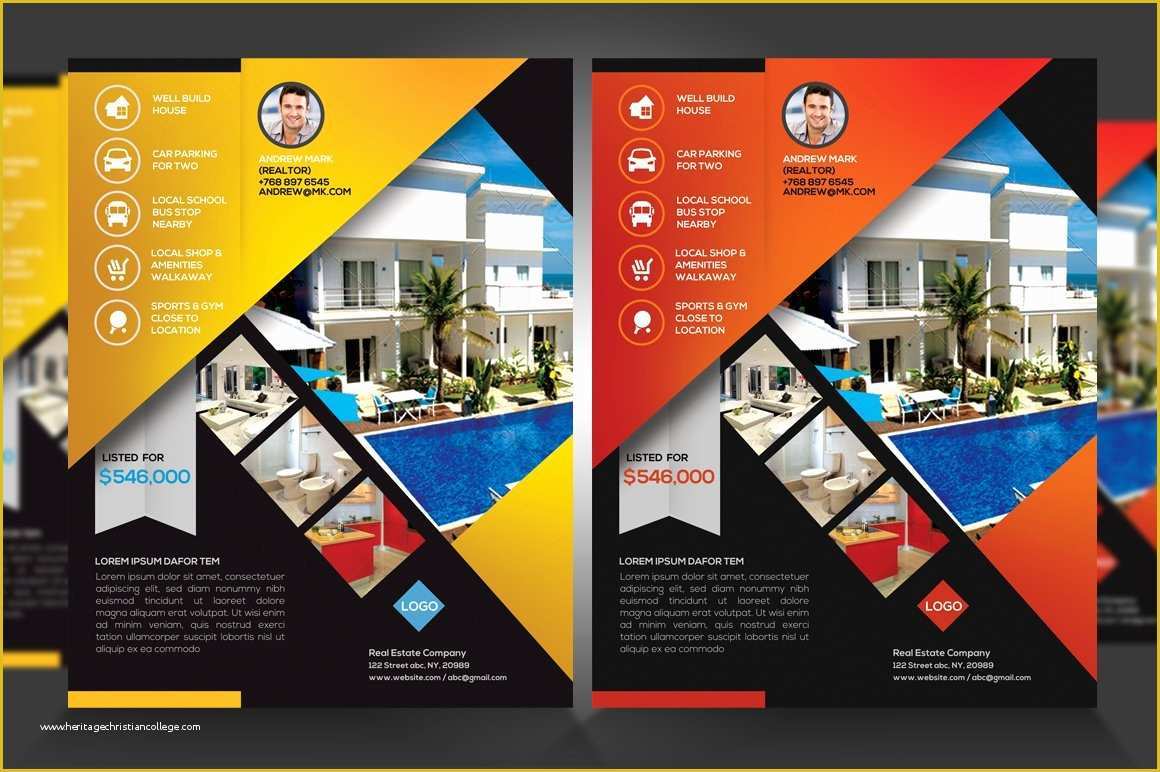 Pdf Design Templates Free Of Real Estate New Listing Flyer V1 Flyer Templates