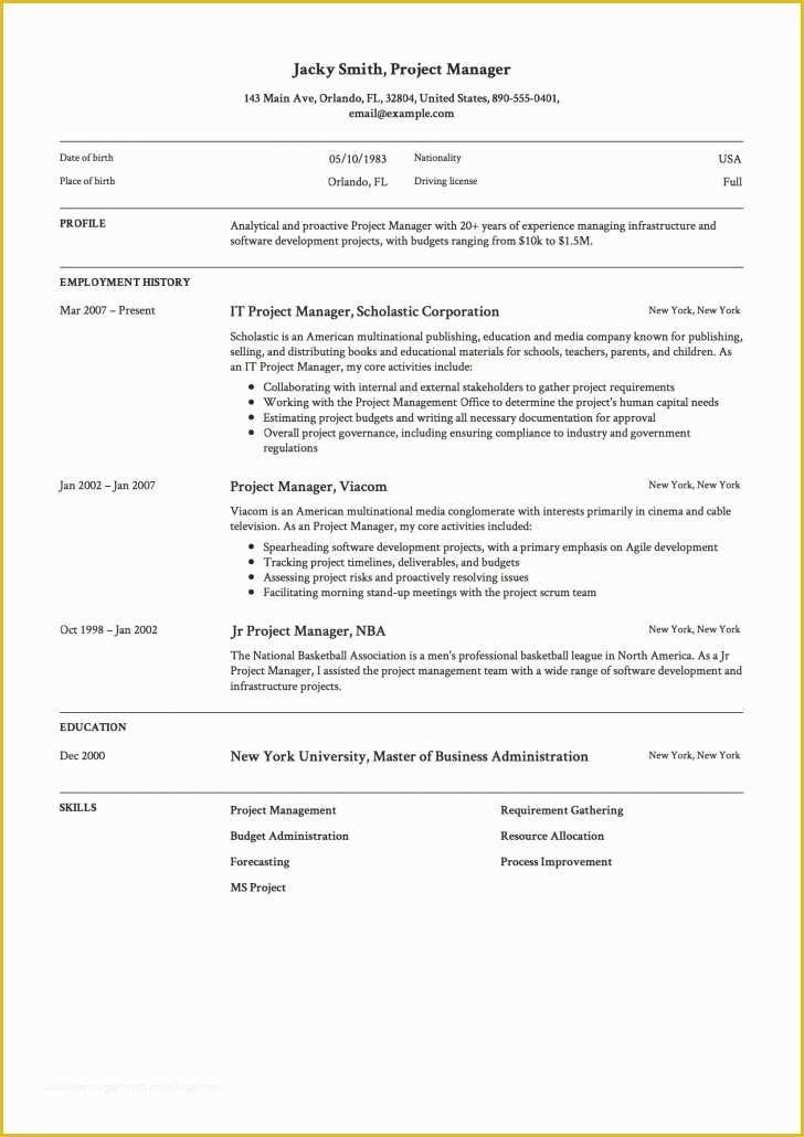 Pdf Resume Template Free Download Of High School Resume for College Examples Tag Marvelous