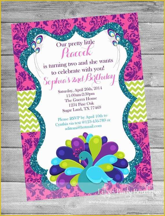 Peacock Invitations Template Free Of 25 Best Ideas About Peacock Birthday Party On Pinterest
