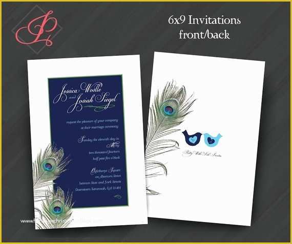 Peacock Invitations Template Free Of Wedding Shower Engagement Birthday Invitations Peacock