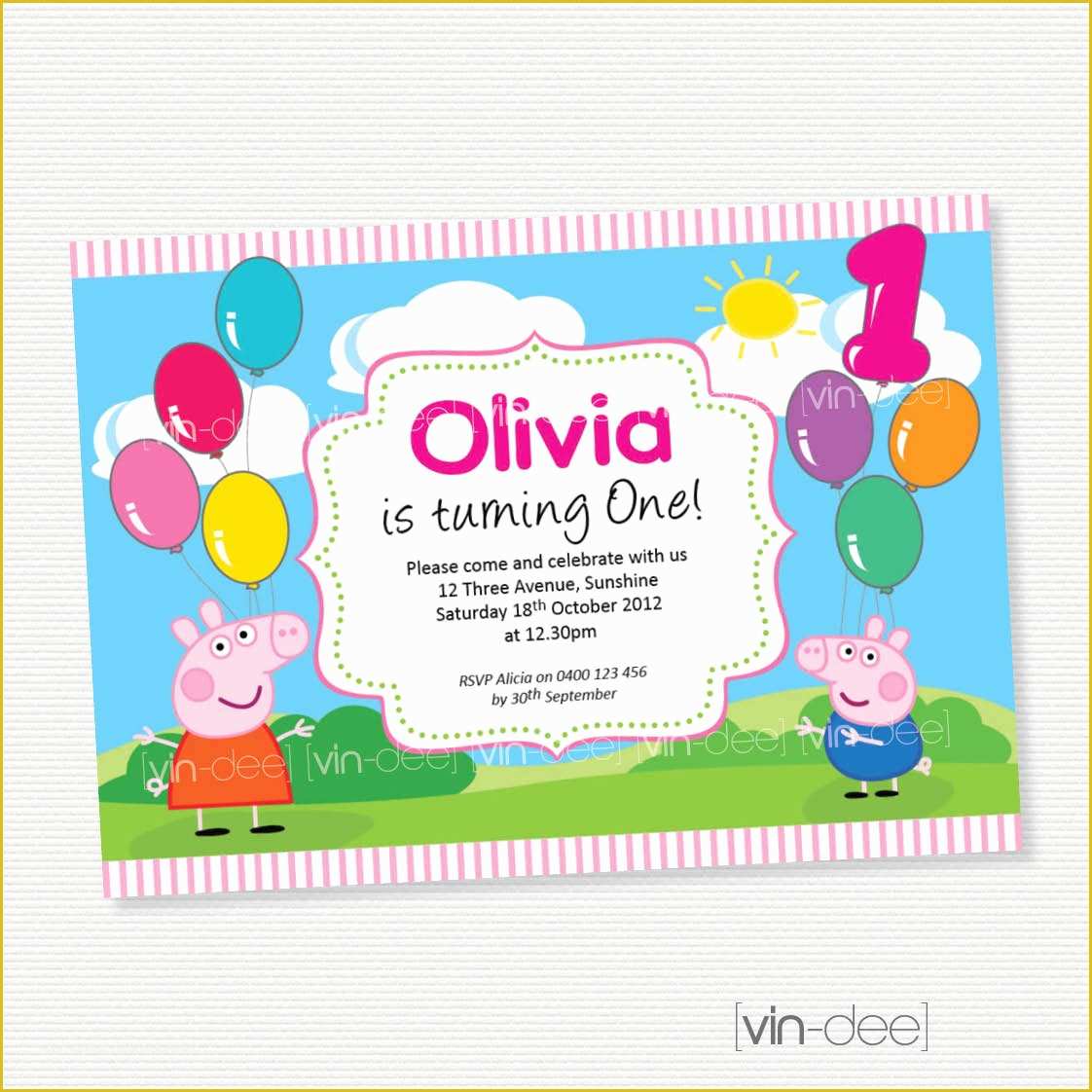 Peppa Pig Birthday Invitation Free Template Of Peppa Pig Birthday Invitations Peppa Pig Birthday