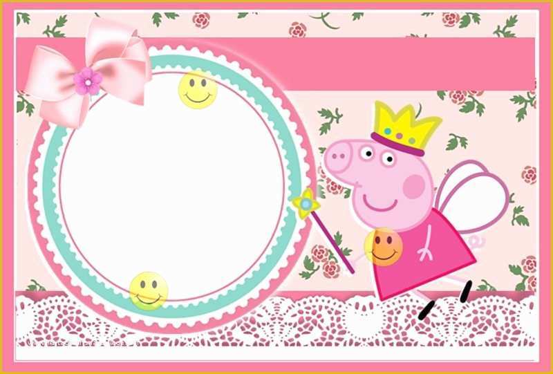 Peppa Pig Birthday Invitation Free Template Of Peppa Pig Invitations Make People Smile