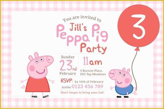 Peppa Pig Birthday Invitation Free Template Of the 25 Best Peppa Pig Birthday Invitations Ideas On