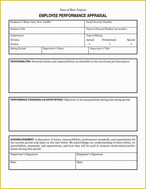 Performance Agreement Template Free Of Employee Expectations Template