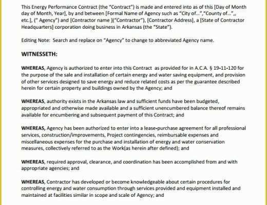 Performance Agreement Template Free Of Performance Contract Template 14 Download Free