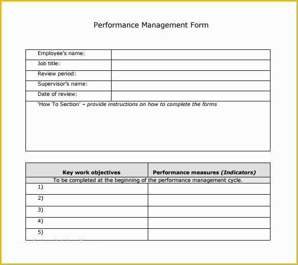 Performance Management Templates Free Of Sample Performance Review Template 7 Documents In Pdf