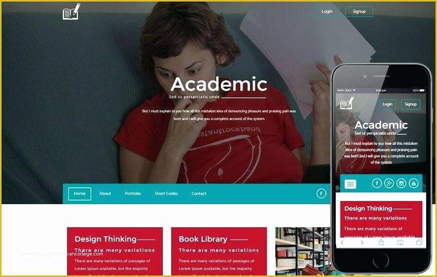 Personal Academic Website Templates Free Of Academic Template Best Learning Management System themes